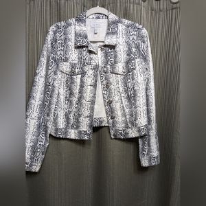 Junior M Snake print crop Jacket, coat.